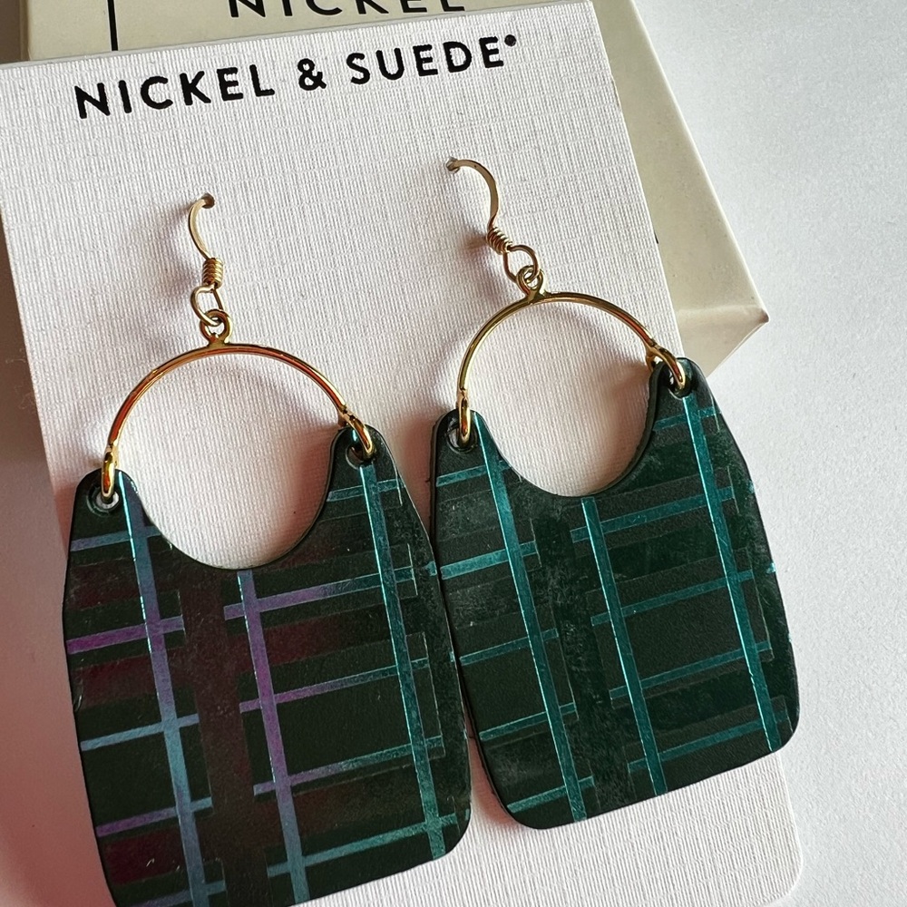 “Green Tartan Charlies” Earrings